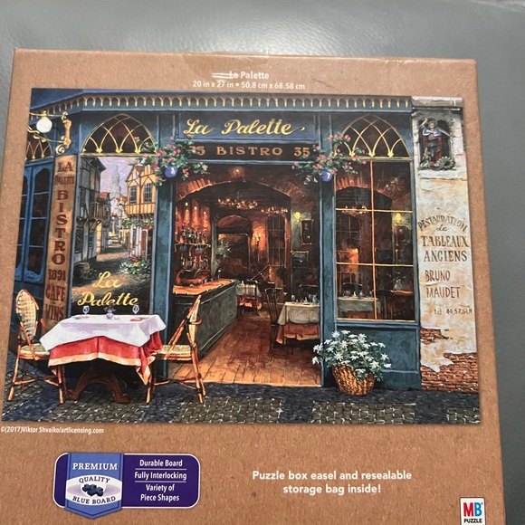 Milton Bradley La Palette By Viktor Shvaiko 1000 Piece Jigsaw Premium- New - Picture 2 of 8